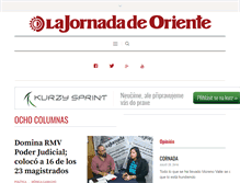 Tablet Screenshot of lajornadadeoriente.com.mx